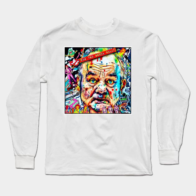 Bill Murray Long Sleeve T-Shirt by Forest City Scum